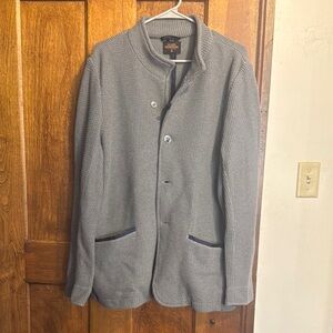 Allen Edmonds Gray Textured Shirt Jacket
